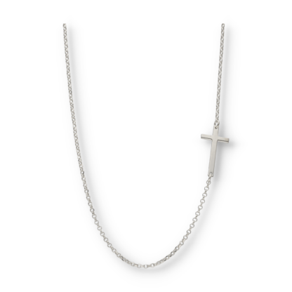 Silberkette mit Kreuzanhänger