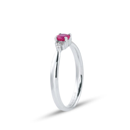Diamant Ring / Rubin Ring aus 585er Gold.