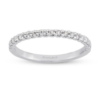 Memory Ring / Diamant Ring aus 585er Gold im Halbkranz.