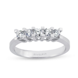 Diamant Ring aus 585er Gold mit Brillanten in Hochfassung.