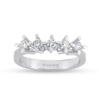 Diamant Ring aus 585er Gold mit Brillanten in Hochfassung.