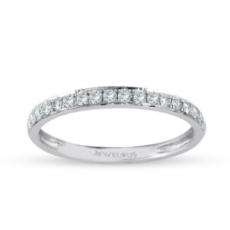 Memory Ring / Diamant Ring aus 585er Gold im Halbkranz