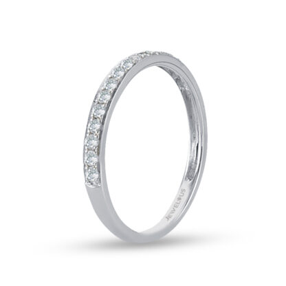 Memory Ring / Diamant Ring aus 585er Gold im Halbkranz