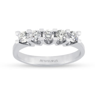 Diamant Ring aus 585er Gold mit Brillanten in Hochfassung.