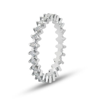 Memory Ring / Eternityring aus Weißgold mit rundum Brillanten