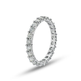 Memory Ring / Eternityring aus Weißgold mit Diamanten im Vollkranz