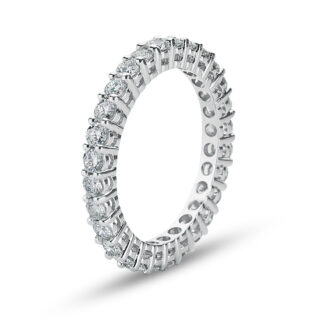 Memory Ring / Eternityring aus Weißgold mit Diamanten im Vollkranz