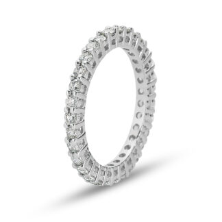 Memory Ring / Eternityring aus Weißgold mit Diamanten im Vollkranz