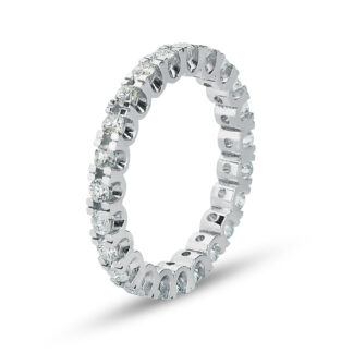 Memory Ring / Eternityring aus Weißgold mit Diamanten im Vollkranz