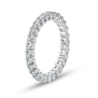 Memory Ring / Eternityring aus Weißgold mit Diamanten im Vollkranz