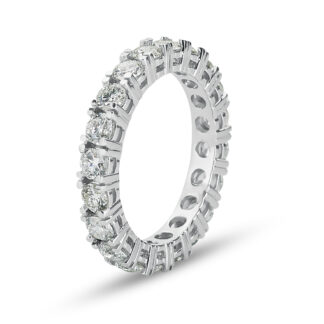 Diamant Ring aus 585er Weißgold mit rundum Brillanten