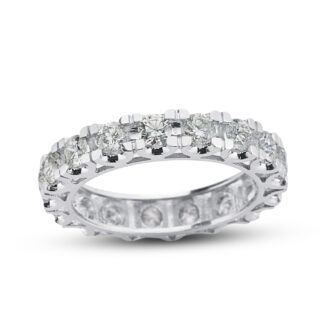 Diamant Ring aus 585er Weißgold mit rundum Brillanten