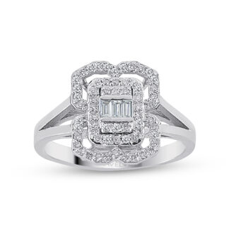 Diamantring aus 585er Gold mit Brillanten