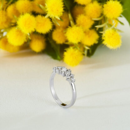 Diamant Ring aus 585er Gold mit Brillanten in Marquise- und Brillantschliff