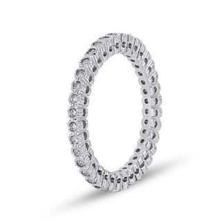 Memory Ring / Eternityring aus Weißgold mit rundum Brillanten