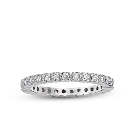 Eternityring / Diamant Ring aus 585er Weißgold mit Vollkranz