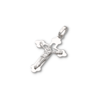 Kettenanhänger Kreuz Jesus aus Silber