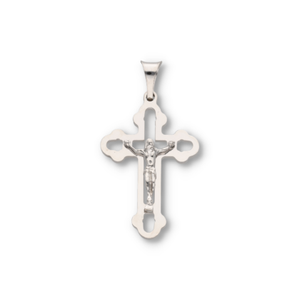 Ketten Kreuzanhänger aus Silber mit einer Jesus Figur