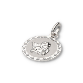 Kettenanhänger mit Engel aus Silber