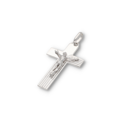 Ketten Kreuzanhänger imit einer Jesus Figur aus Silber