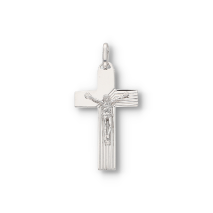 Ketten Kreuzanhänger imit einer Jesus Figur aus Silber