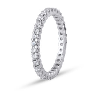 Memory Ring aus 585er Weißgold.