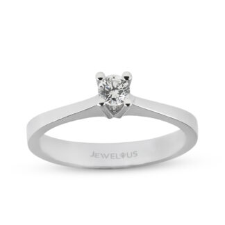 Verlobungsring aus 585er Gold mit einem Zirkonia