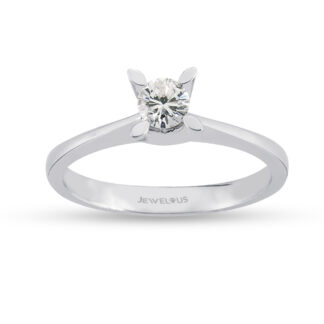 Solitär / Verlobungsring aus 585er Gold mit Zirkonia