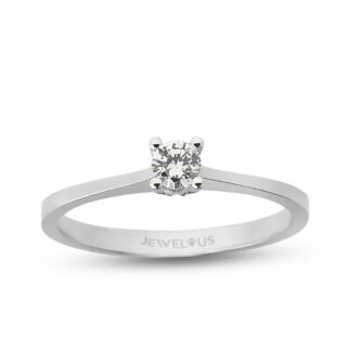 Solitär / Verlobungsring aus 585er Gold mit Zirkonia