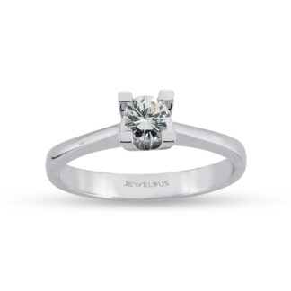 Solitär / Verlobungsring aus 585er Gold mit Zirkonia