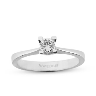 Solitär / Verlobungsring aus 585er Gold mit Zirkonia