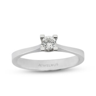 Solitär / Verlobungsring aus 585er Gold mit Zirkonia