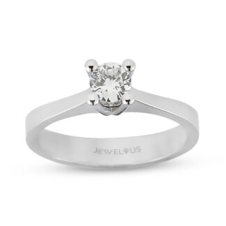 Solitär / Verlobungsring aus 585er Gold mit Zirkonia