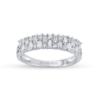 Memory Ring aus 585er Gold mit Zirkonia Steinen