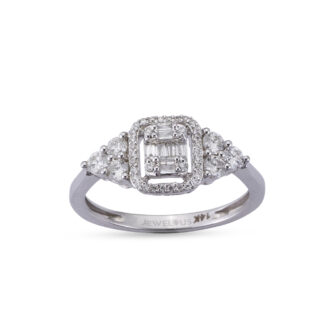 Verlobungsring aus 585er Gold mit Steinen Zirkonia