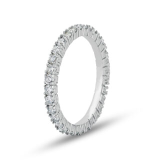 Memory Ring / Eternityring aus Weißgold mit rundum Zirkonia